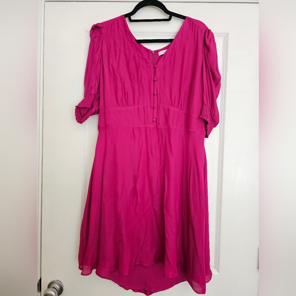 Parker Magenta Dress For Sale, Size 16 - Picture 1 of 9